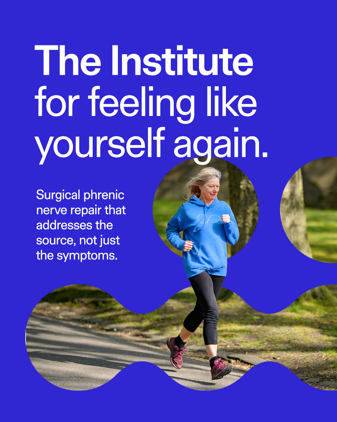 The Institute of Texas Facebook ad: Feeling like yourself again starts with breathing like…