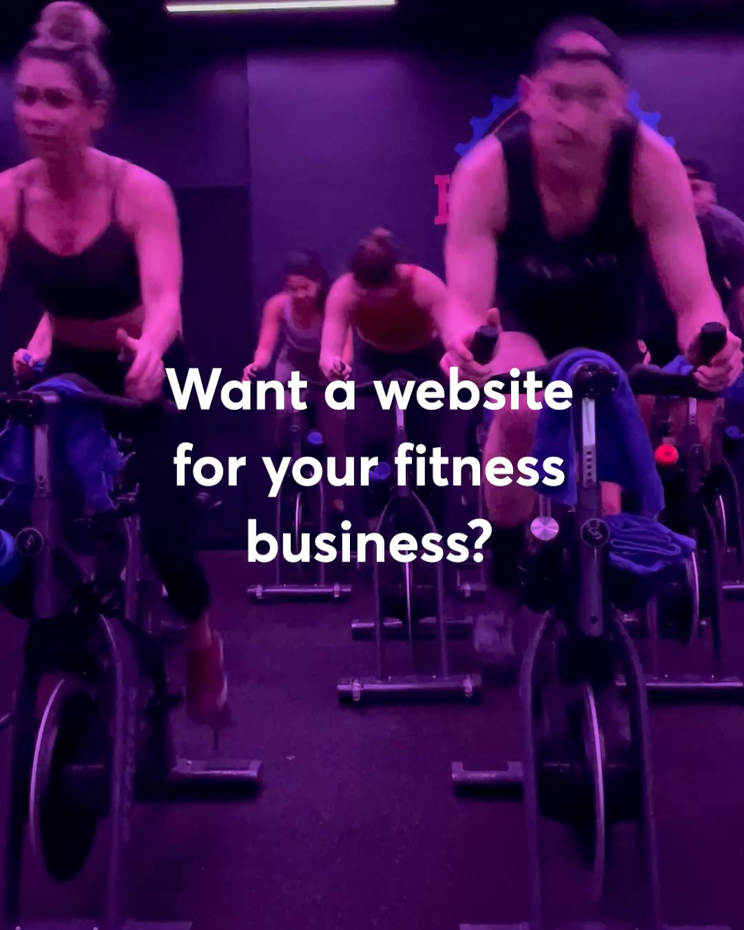 Mindbody Facebook ad: Want a website for your fitness business?
