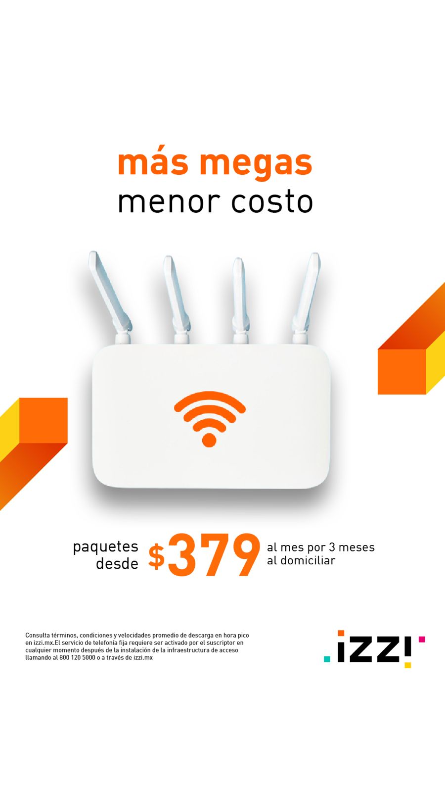 Internet y TV paquetes izzi Facebook ad