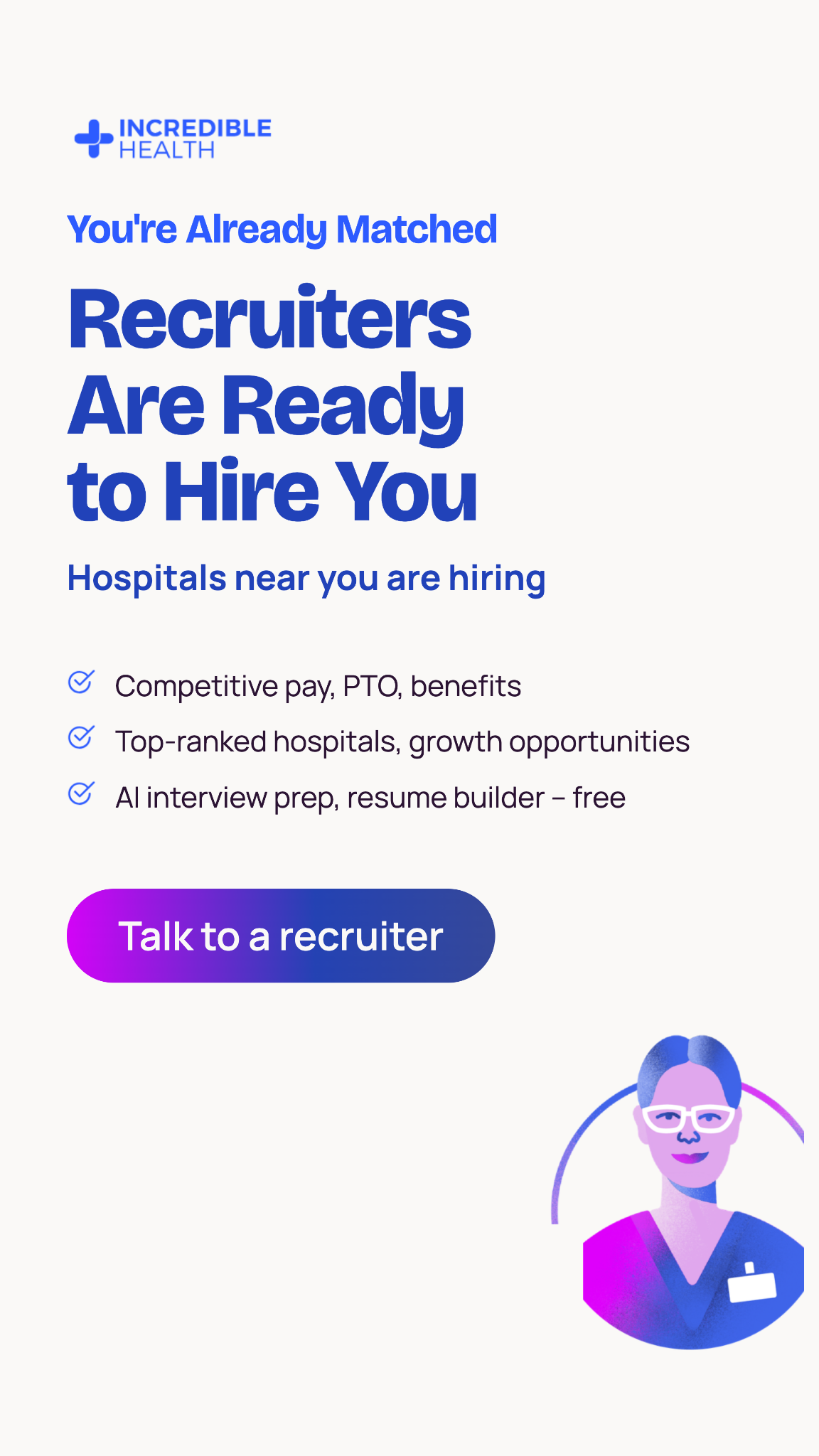 Incredible Health Facebook ad: See Your New Matches