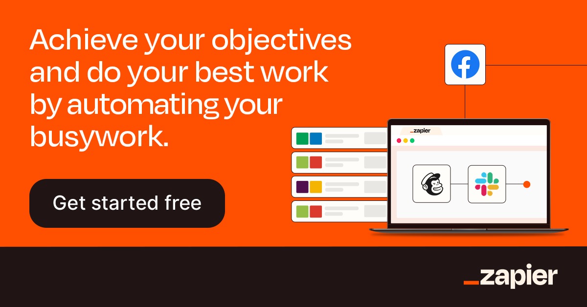 Zapier Facebook ad