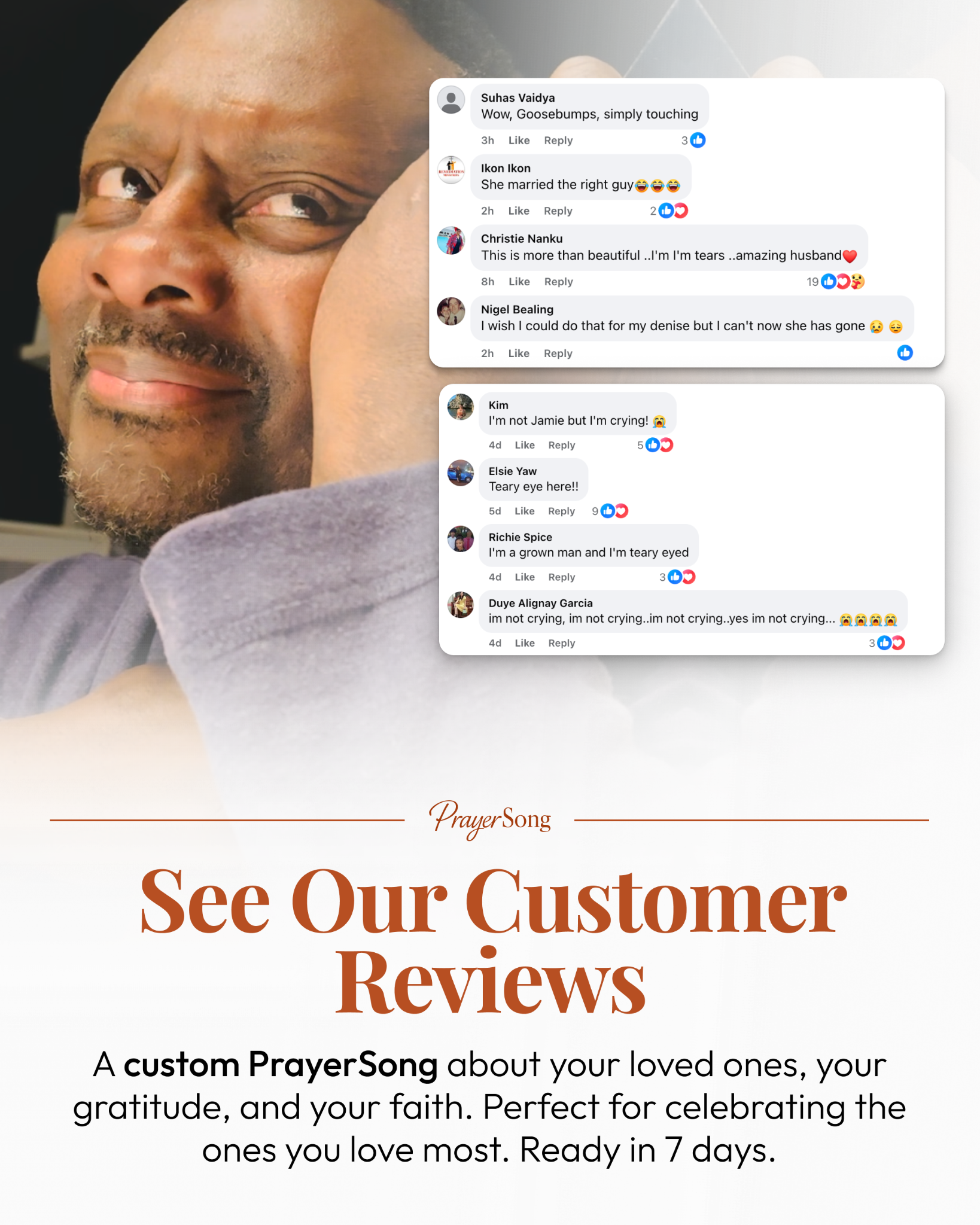 PrayerSong Facebook ad