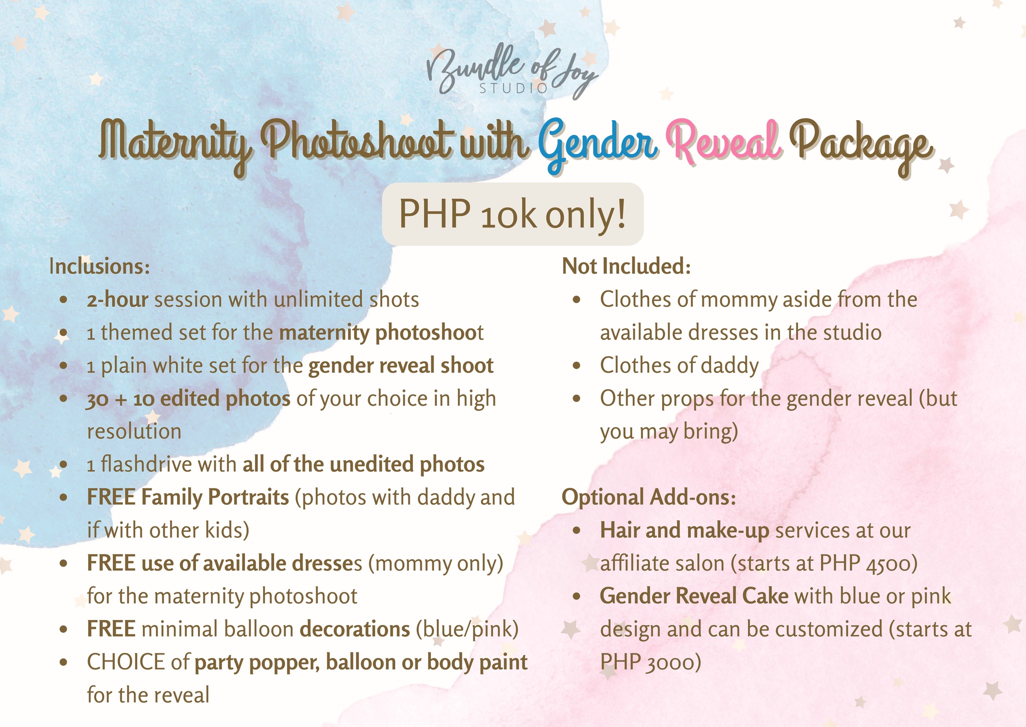 Bundle of Joy Studio Facebook ad