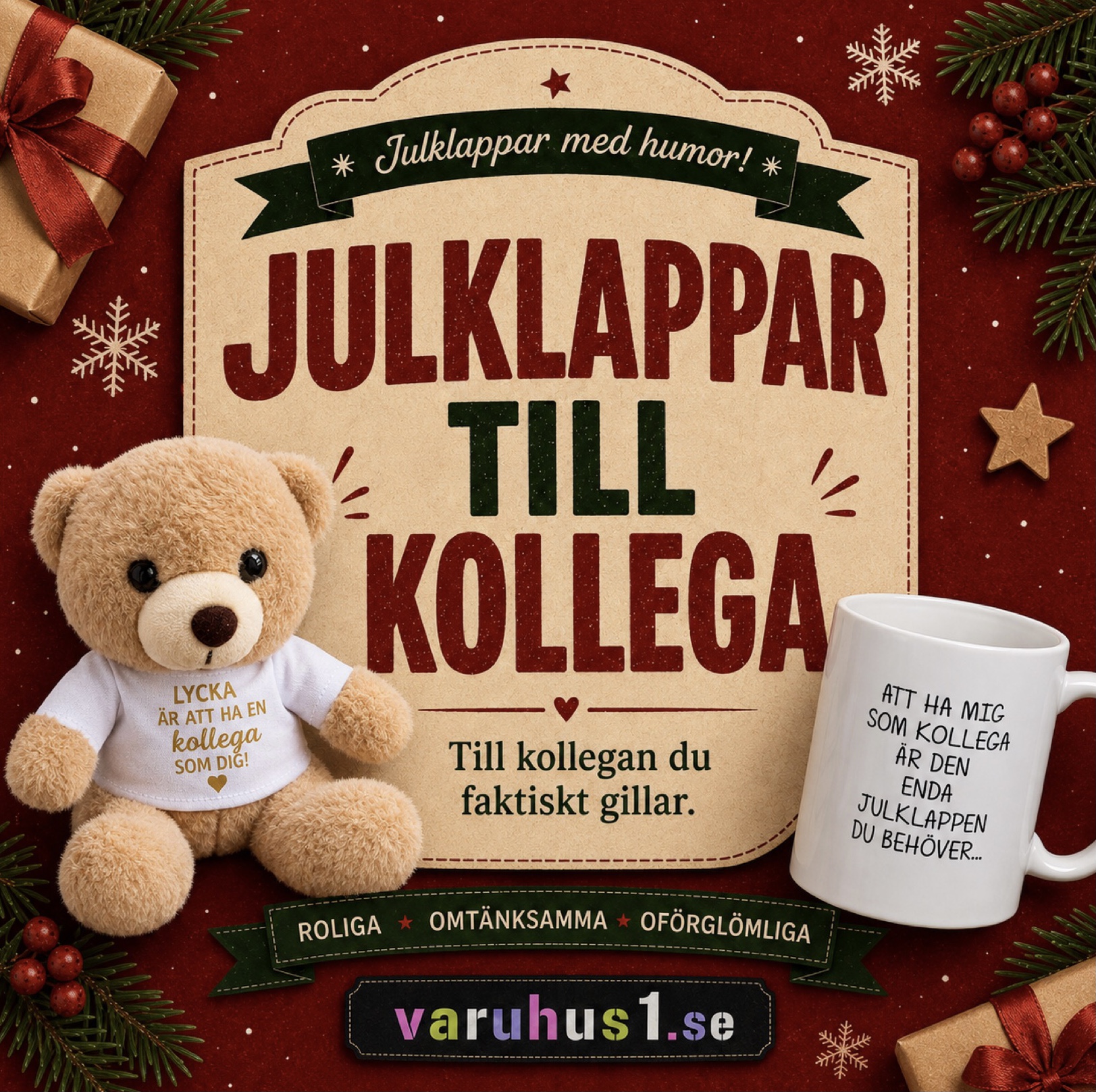 Varuhus1 Facebook ad: Handla dina julklappar här!