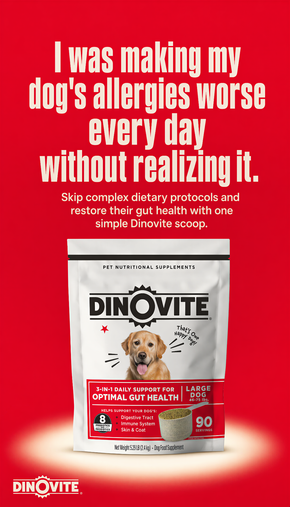 Dinovite.com Facebook ad