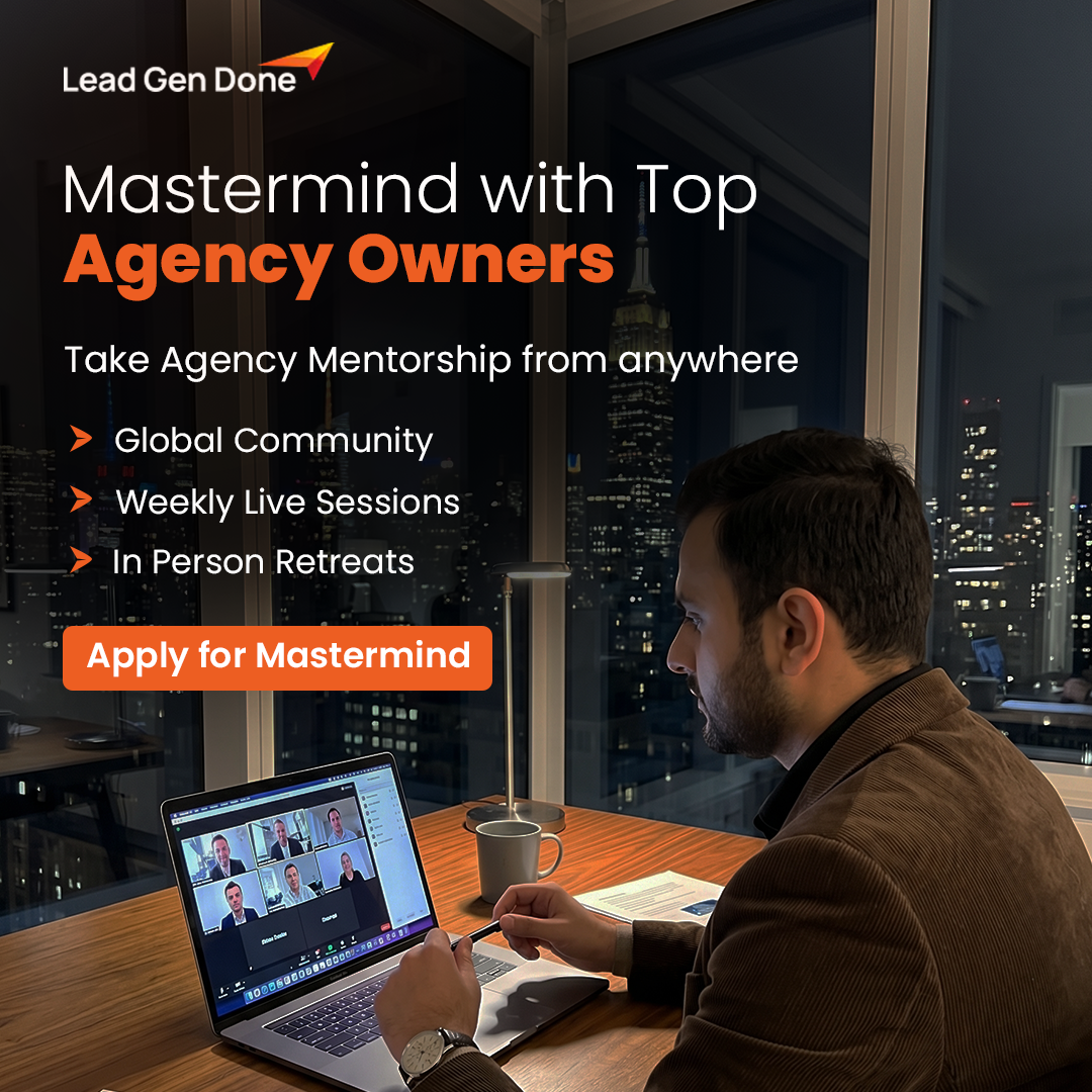 Lead Gen Done Facebook ad: Sales Team Building & Coaching Program
