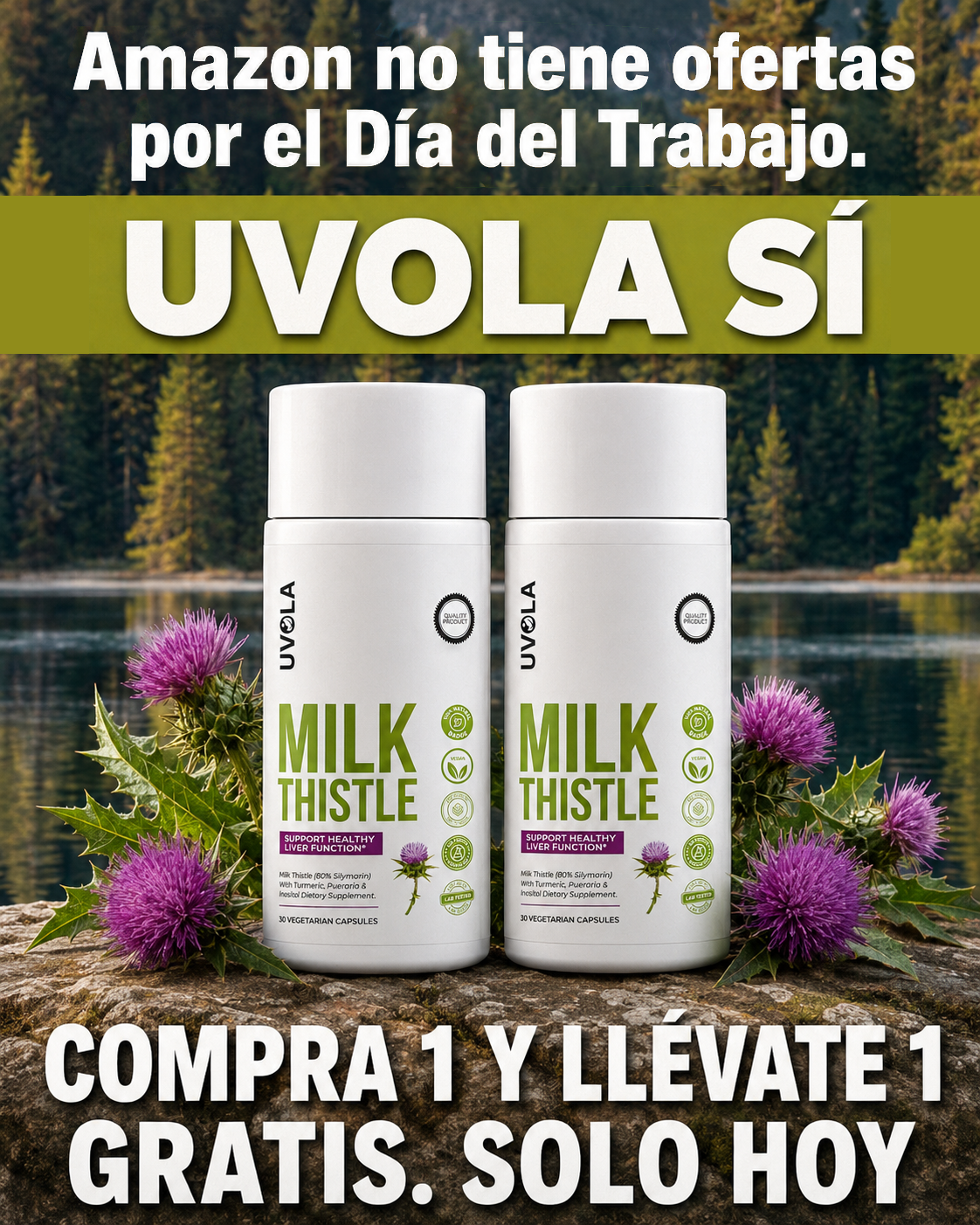 Remedios Naturales 365 Facebook ad: ¡OFERTA DEL DIA DEL TRABAJO!