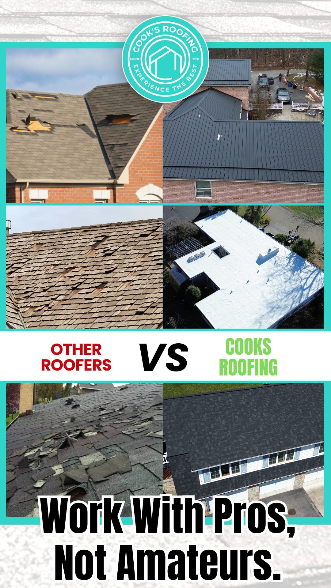 Cook's Roofing Facebook ad