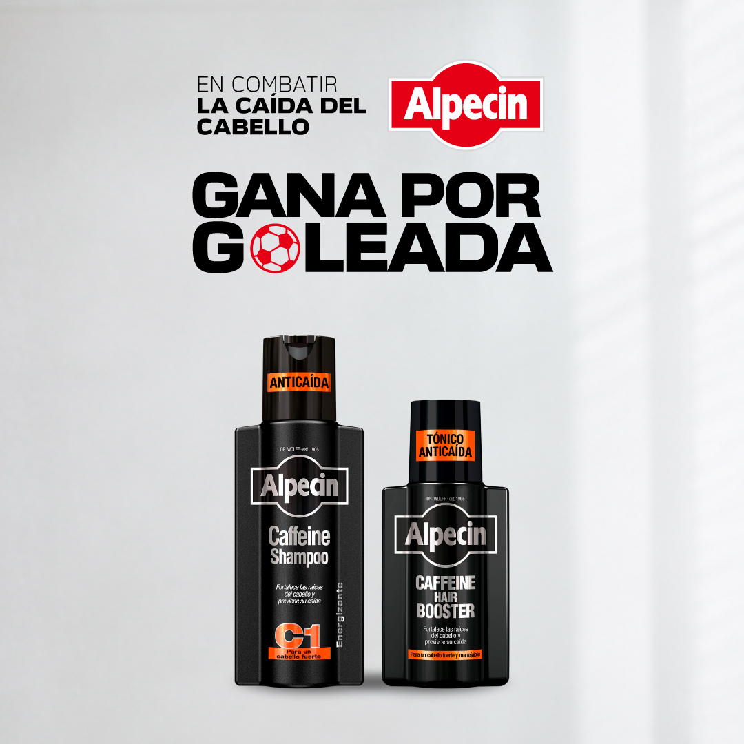 Alpecin Facebook ad: Alpecin: gana por goleada contra la caída del…