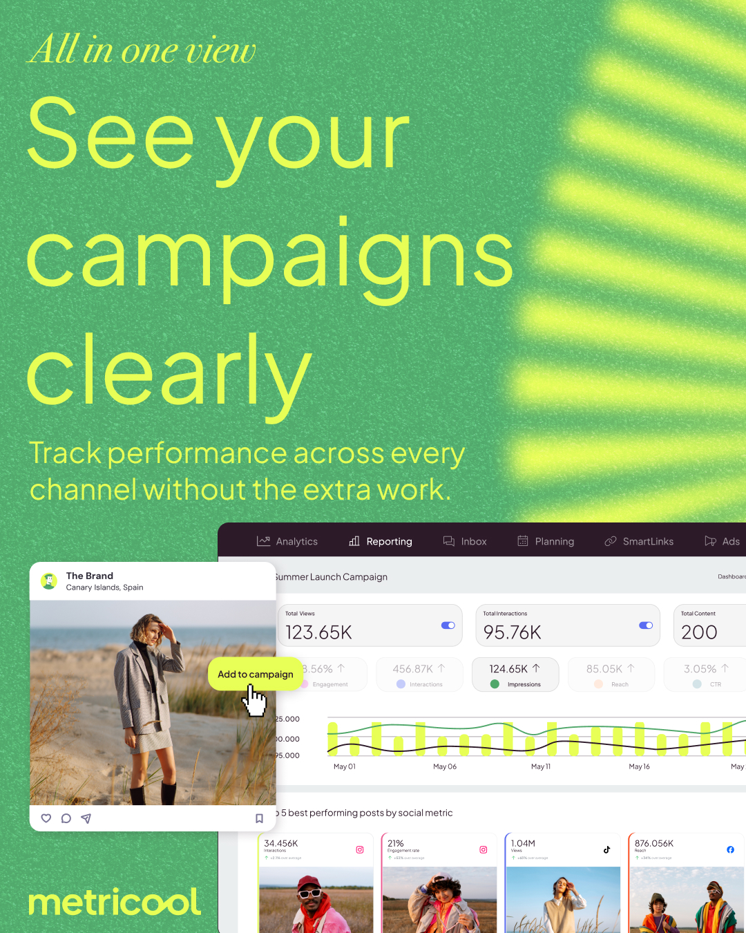 Metricool Facebook ad