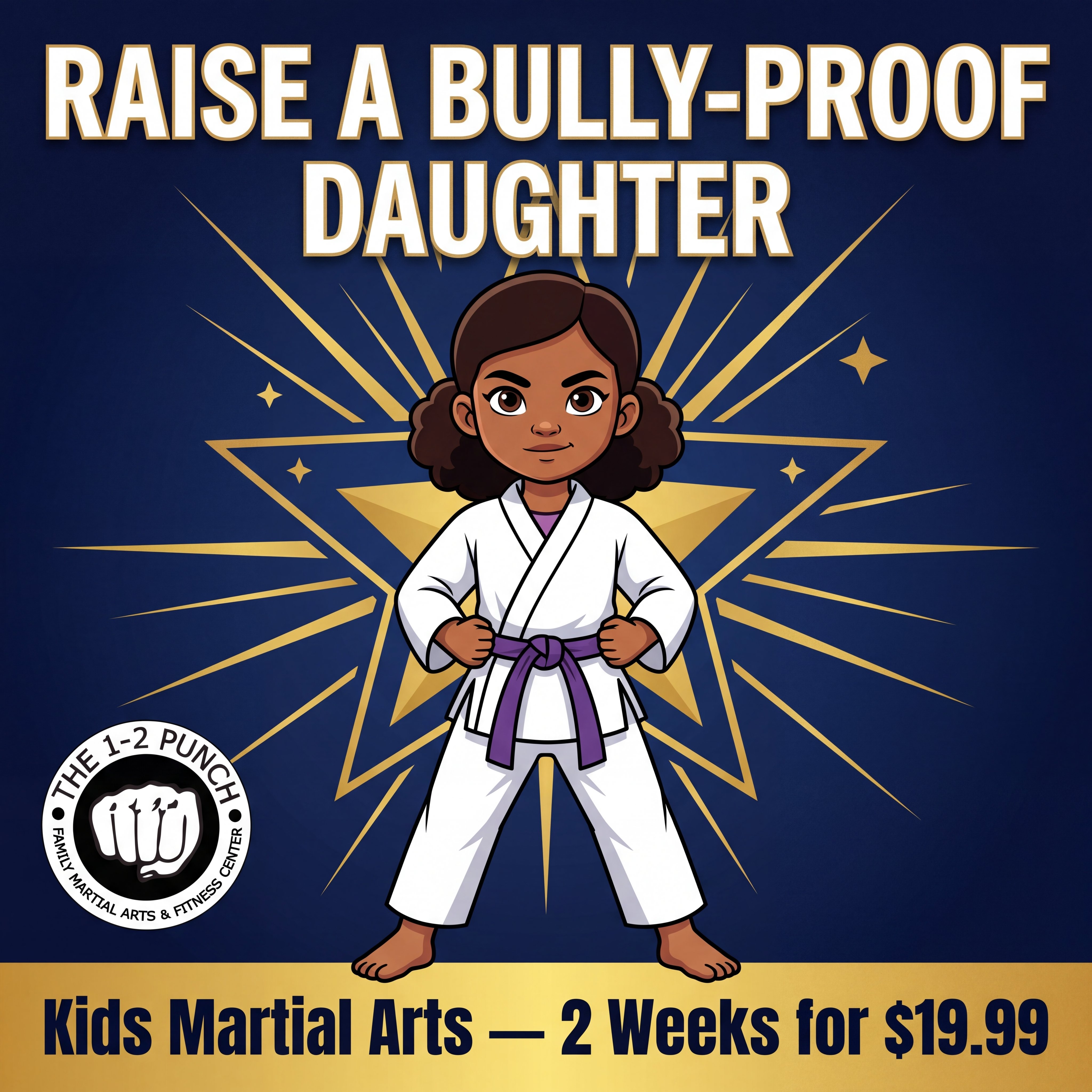The 1-2 Punch Family Martial Arts & Fitness Center Facebook ad