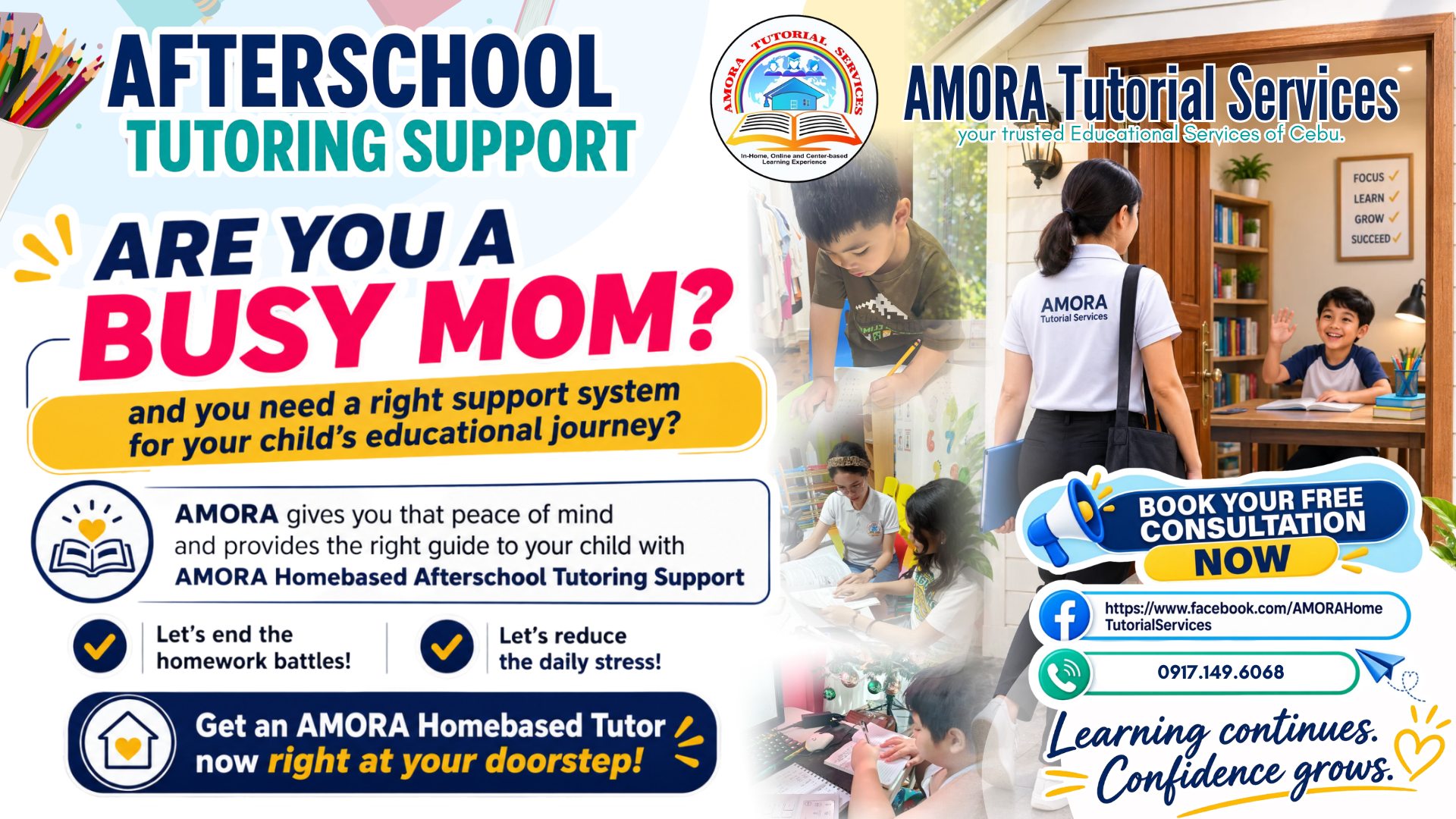 AMORA Homebased Tutorial Services Facebook ad