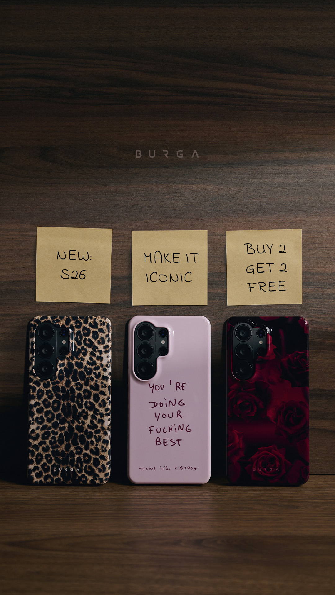 BURGA Cases Facebook ad
