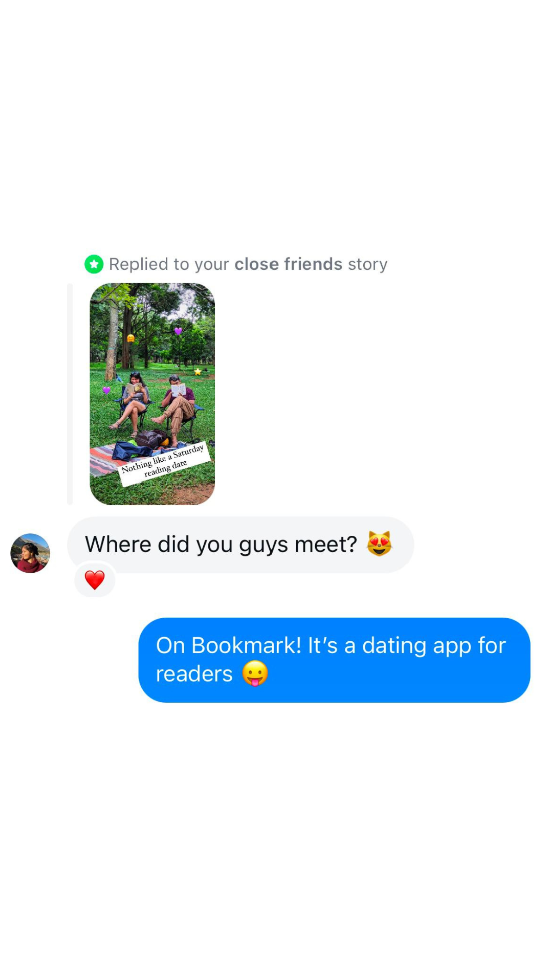 Bookmark App Facebook ad from Nov 13, 2025