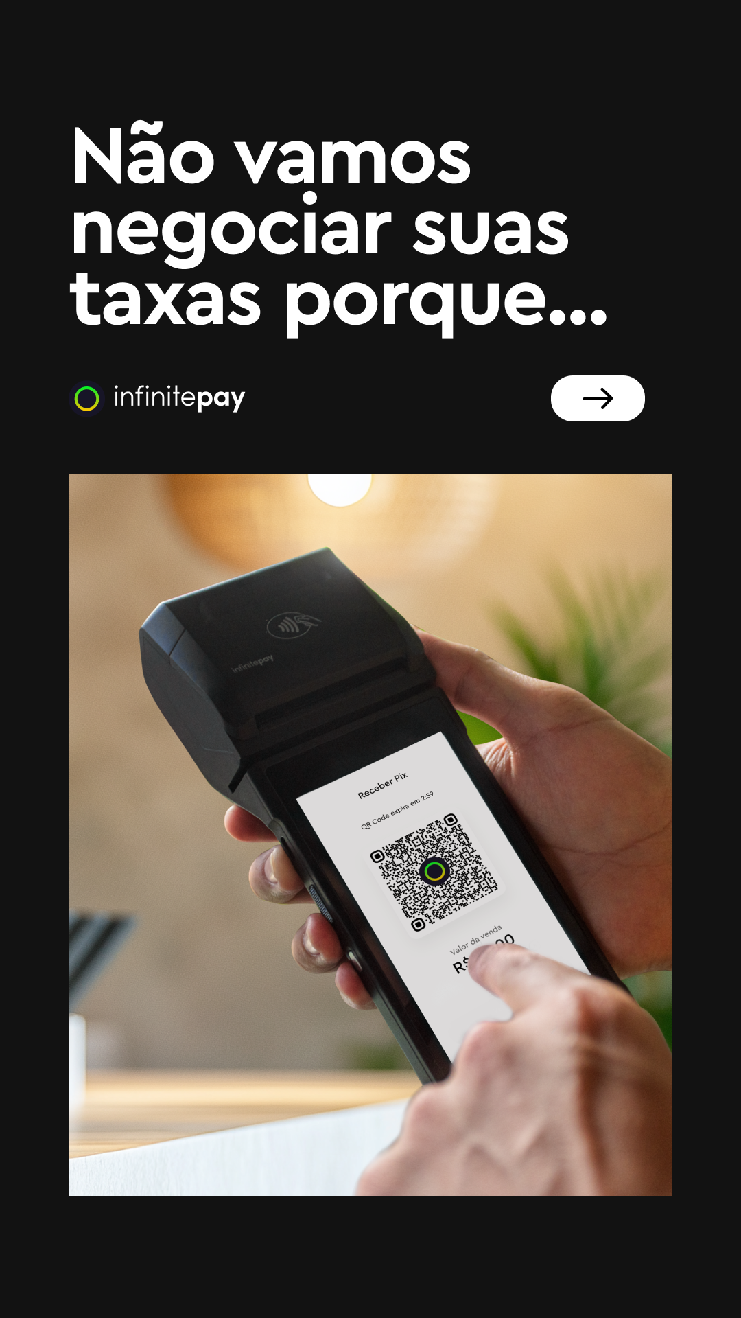 InfinitePay Facebook ad