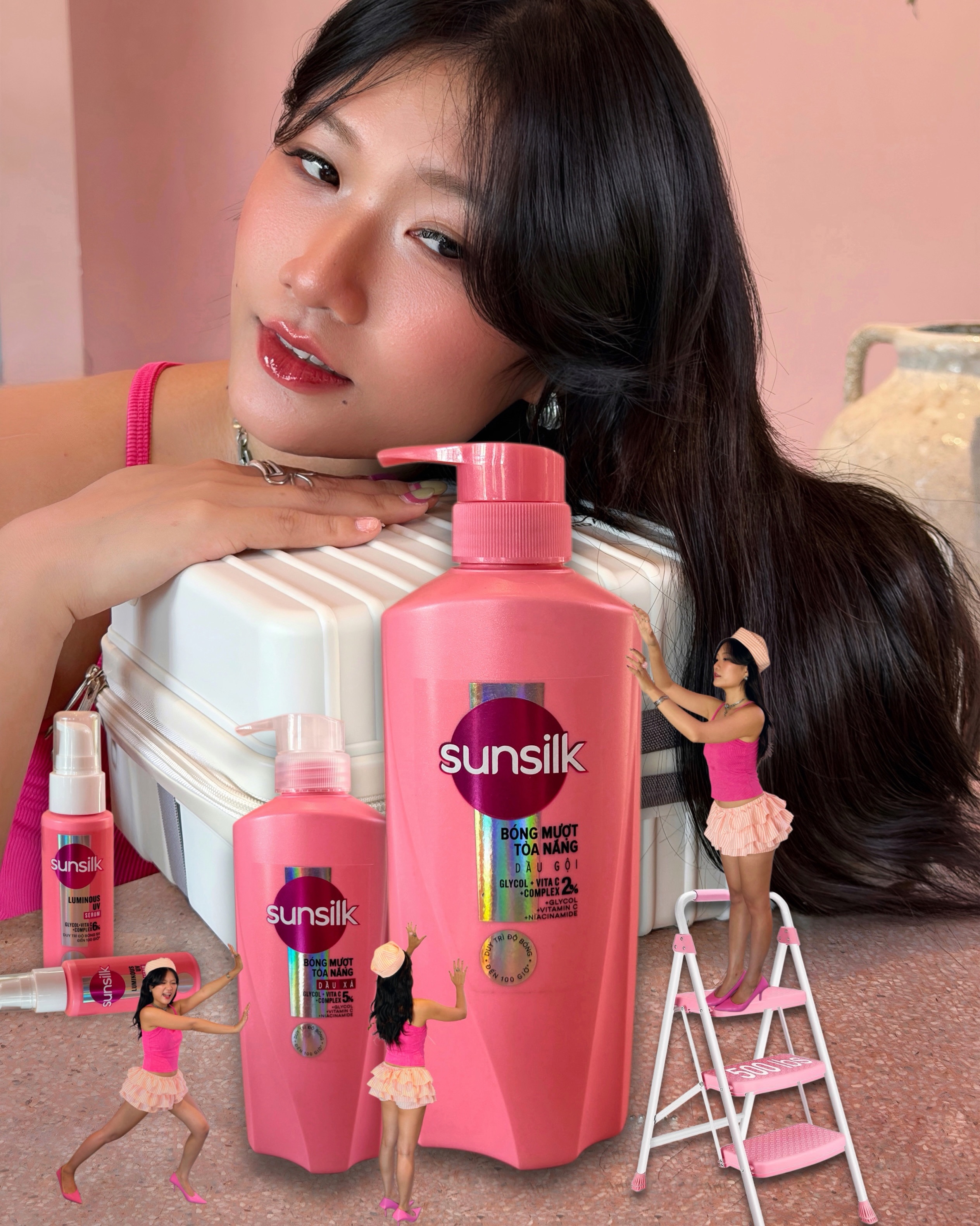2502kl Facebook ad: Cứ dùng Sunsilk là Tóc Bóng