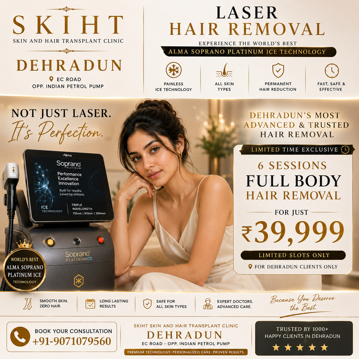 SKIHT - Skin & Hair Transplant Clinic Dehradun Facebook ad: SKIHT - Dehradun's #1 Skin & Hair Transplant Clinic…