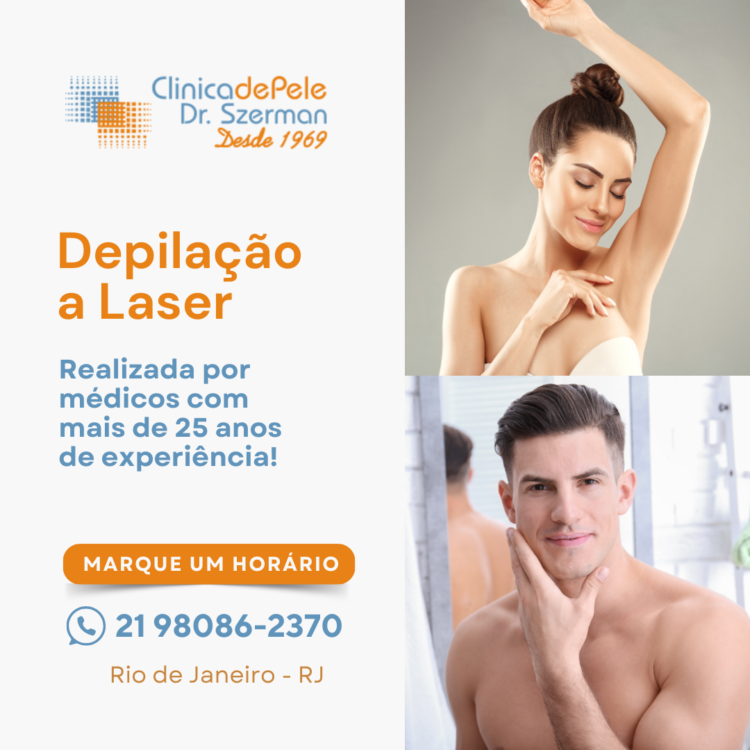 Clínica de Pele Dr. Szerman Facebook ad: Dermatologia, Laser & Medicina Estética