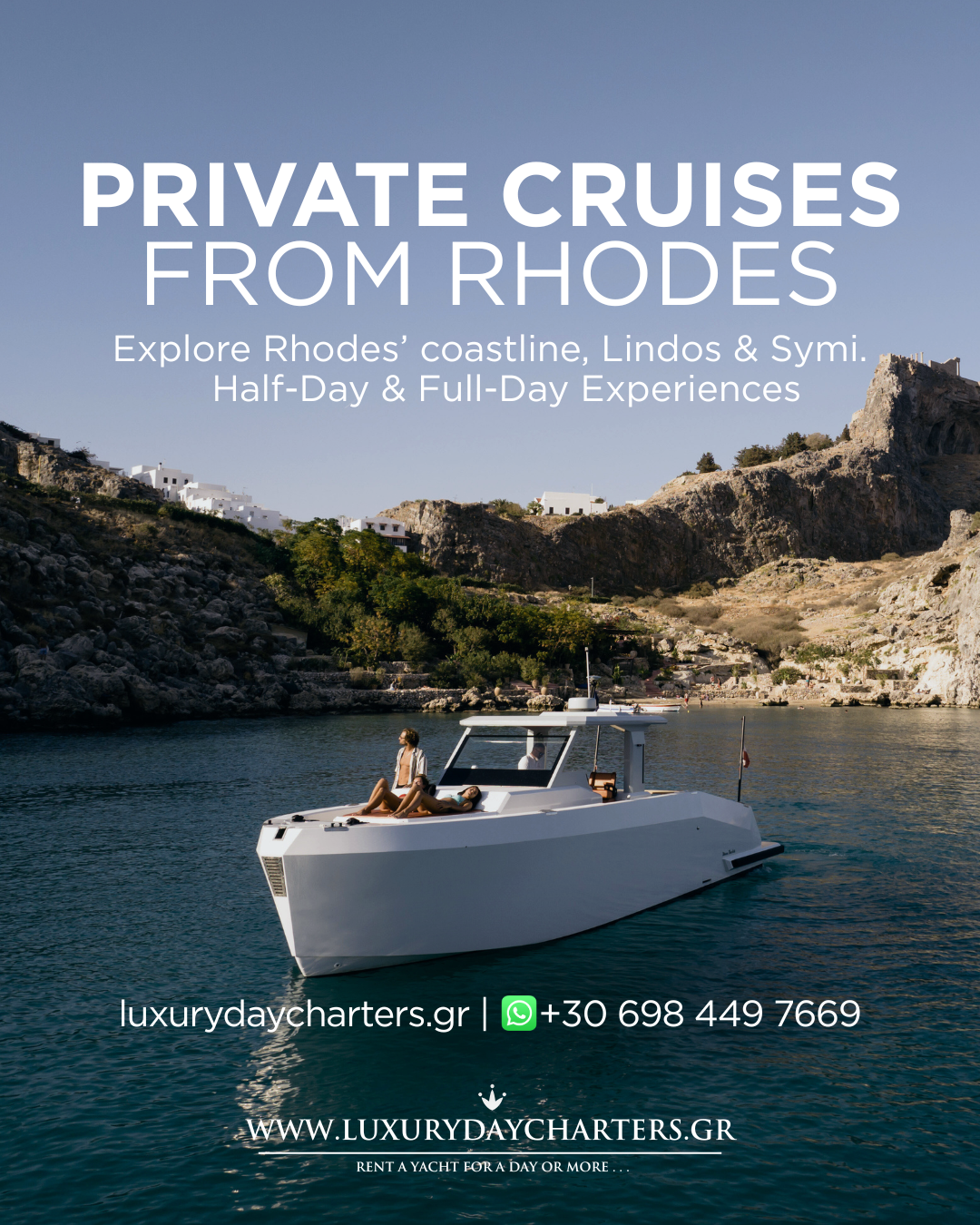 Luxury Day Charters Facebook ad