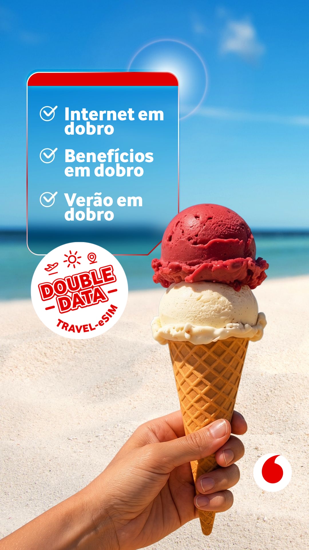 Vodafone Travel eSIM Facebook ad