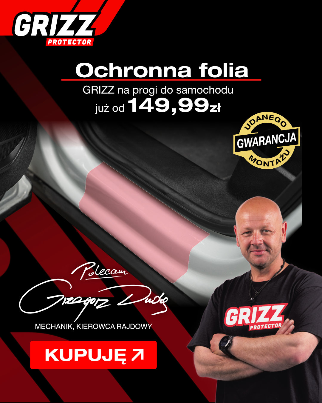 Grizz Protector Facebook ad: Folia PPF na karoserię