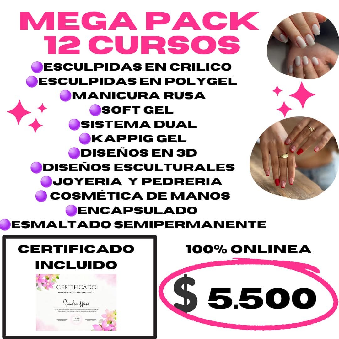 Nails Arte cursos Facebook ad: CURSOS DE UÑAS