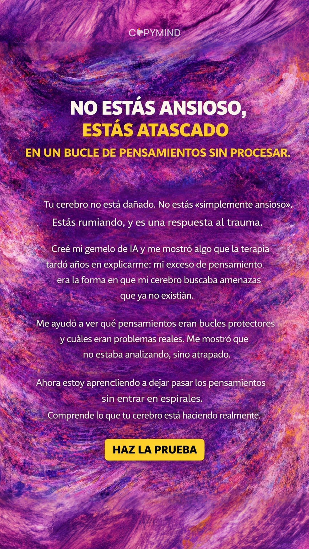 Copymind: AI twin for therapy Facebook ad