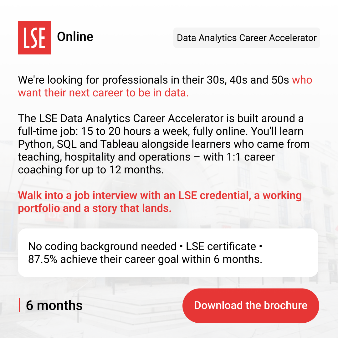The London School of Economics and Political Science - LSE Facebook ad