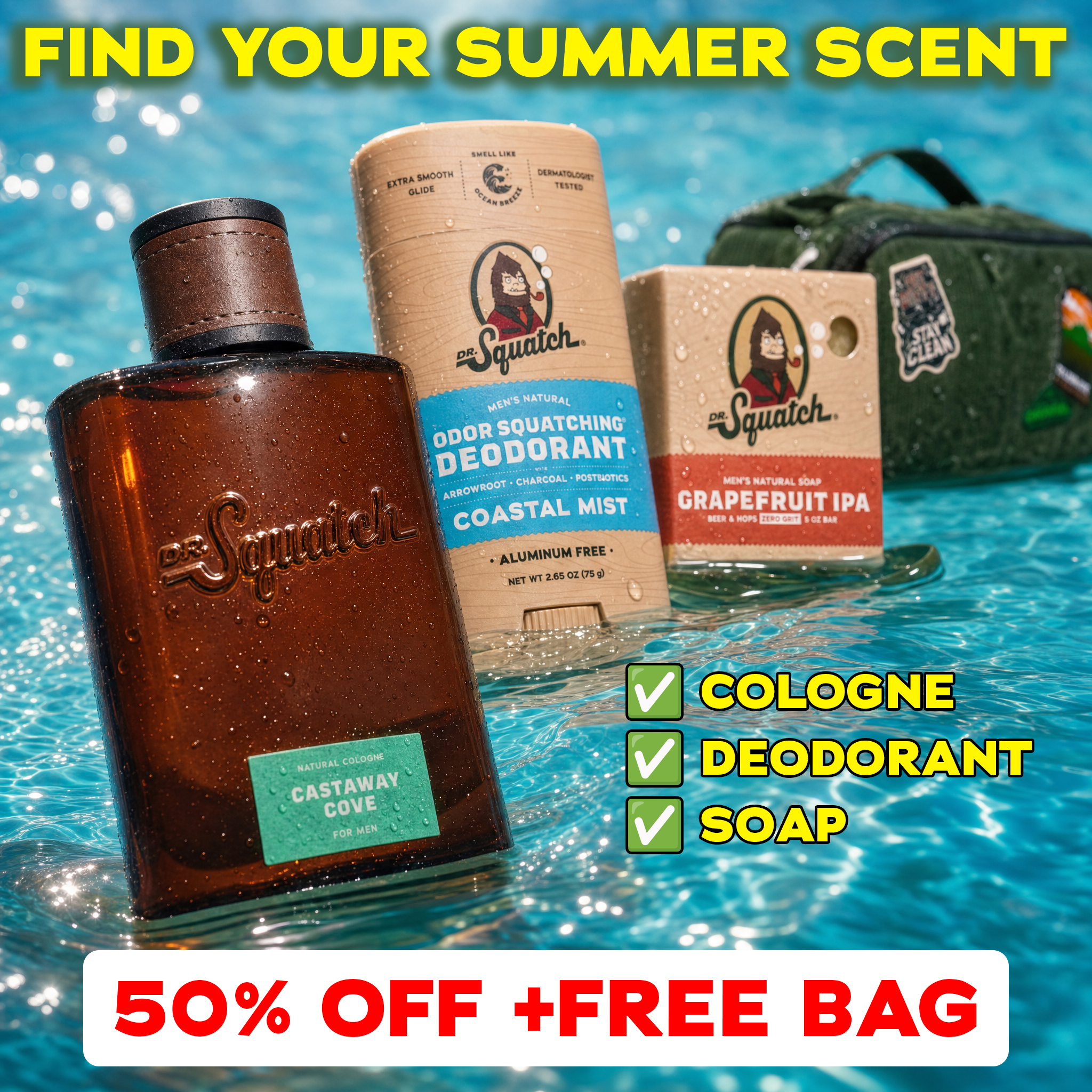 Dr. Squatch Facebook ad