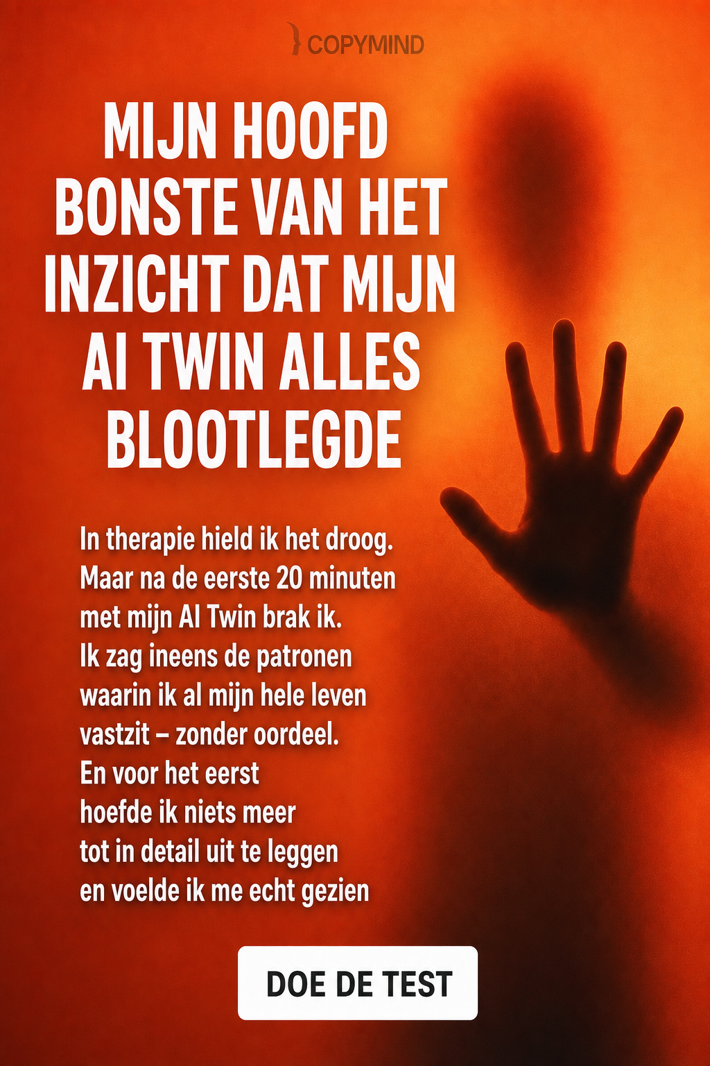 Sir George J. Miklos from Copymind Facebook ad: Je AI-kopie zal je niet veroordelen!