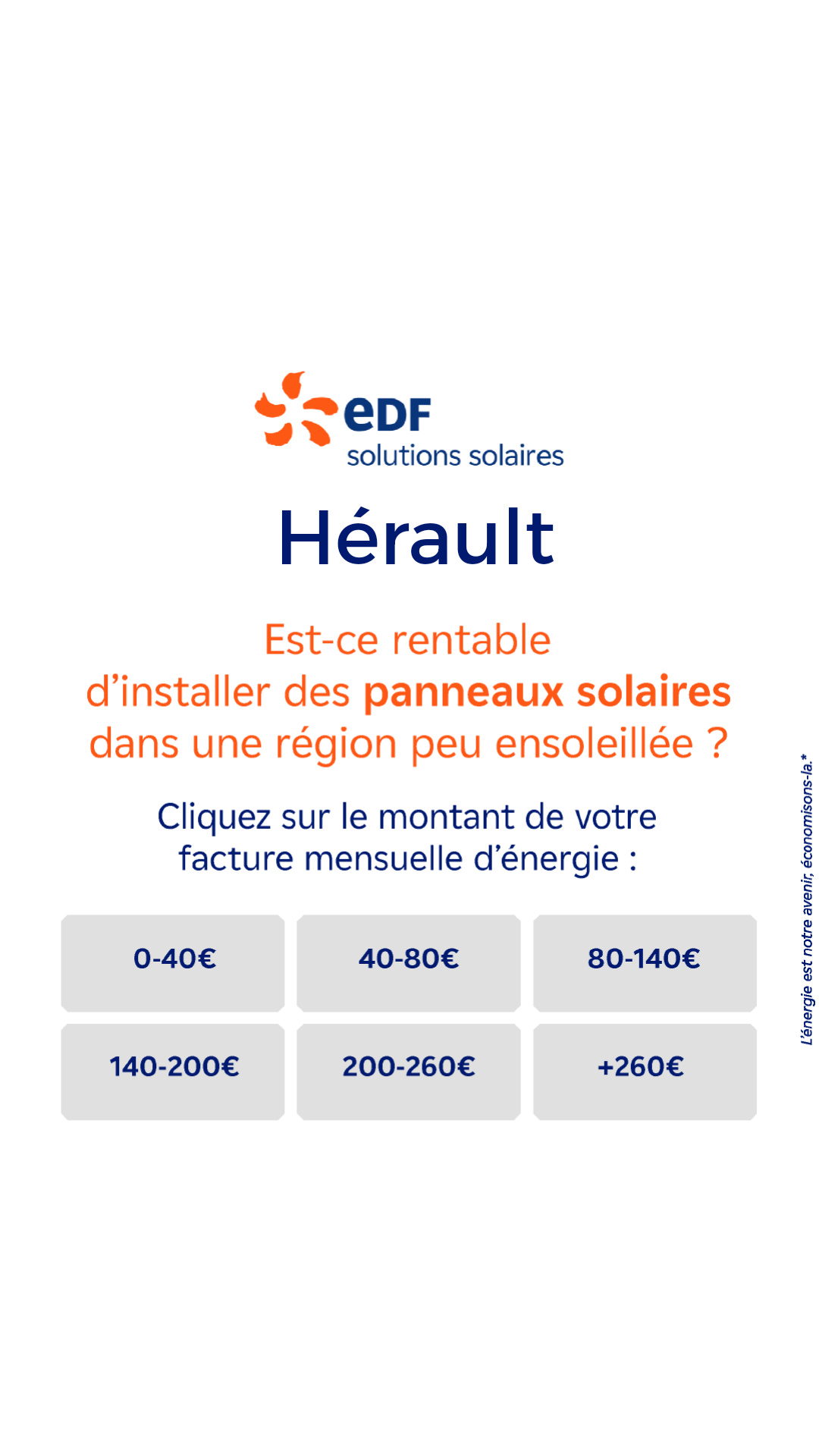 Mes offres EDF solutions solaires Facebook ad