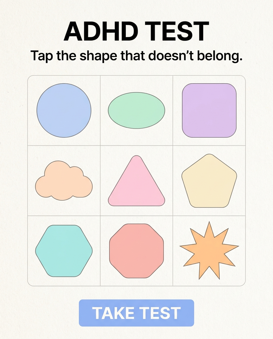 ADHD Clarity Test Facebook ad