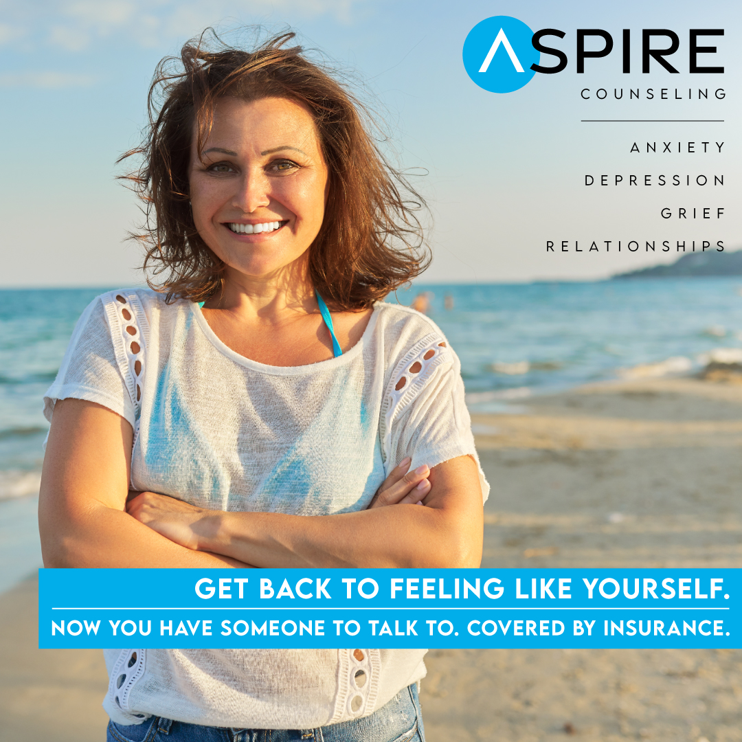 Aspire Counseling Facebook ad: Get Back To Feeling Like Yourself