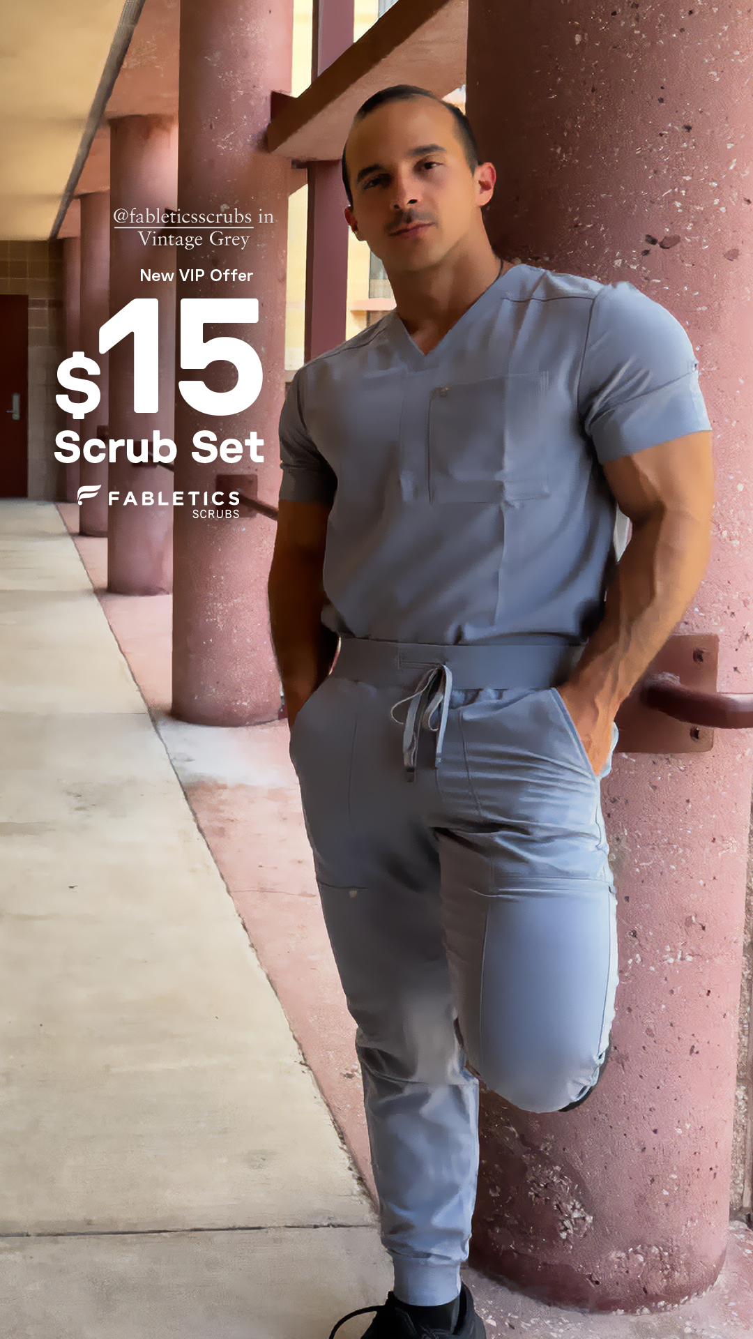 Fabletics Scrubs Facebook ad