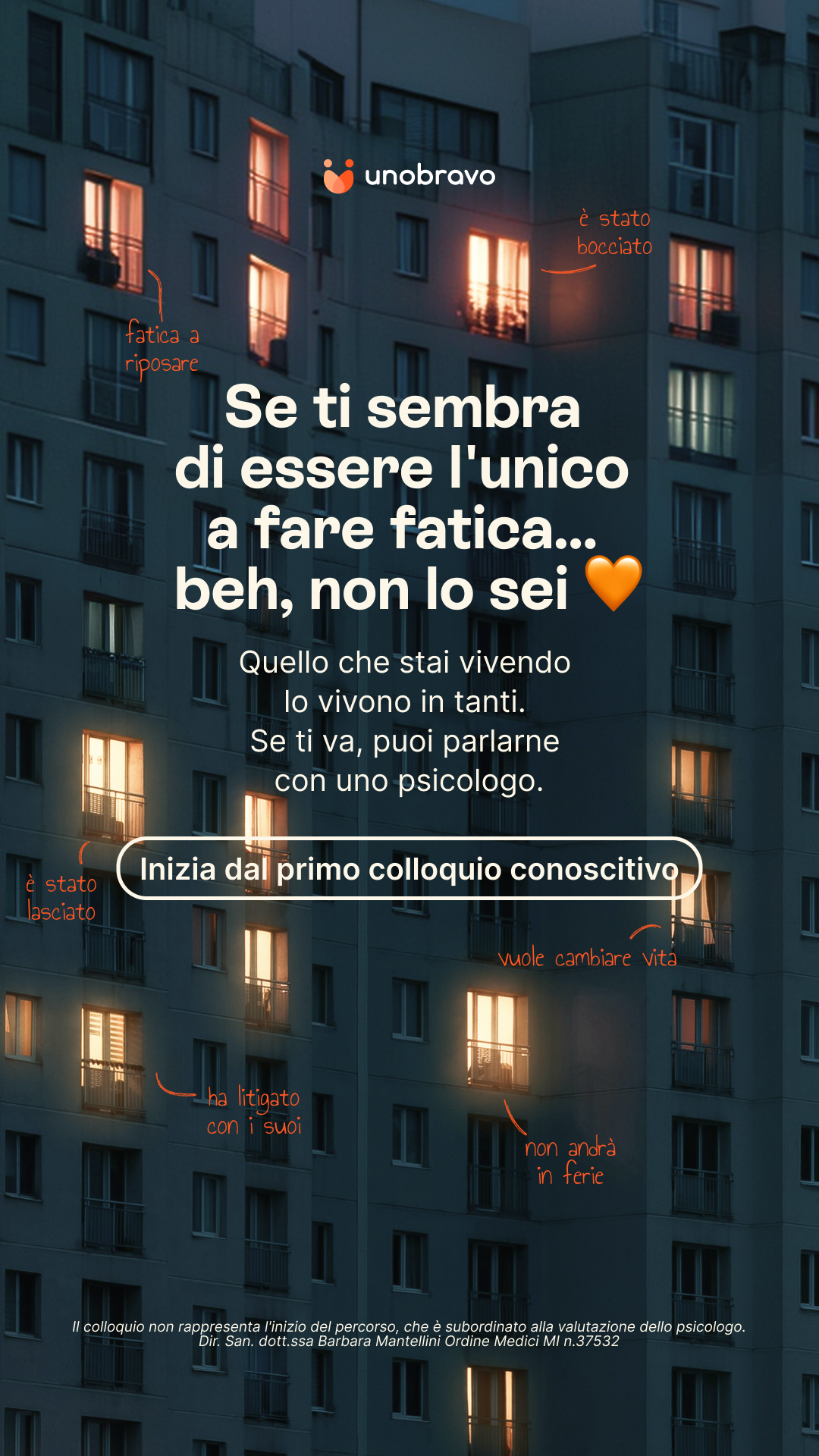 Unobravo Facebook ad