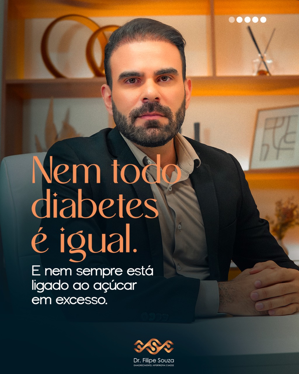 Dr Filipe Souza Facebook ad: Nem todo diabetes é igual.