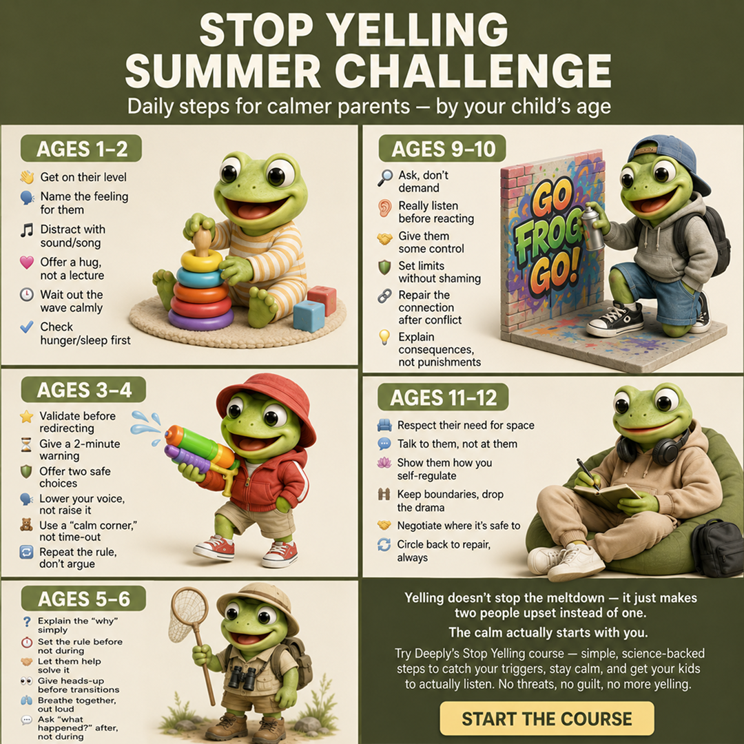 Deeply  - Parenting app Facebook ad