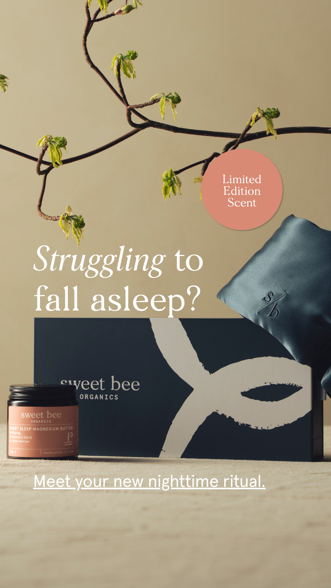 Sweet Bee Organics Facebook ad