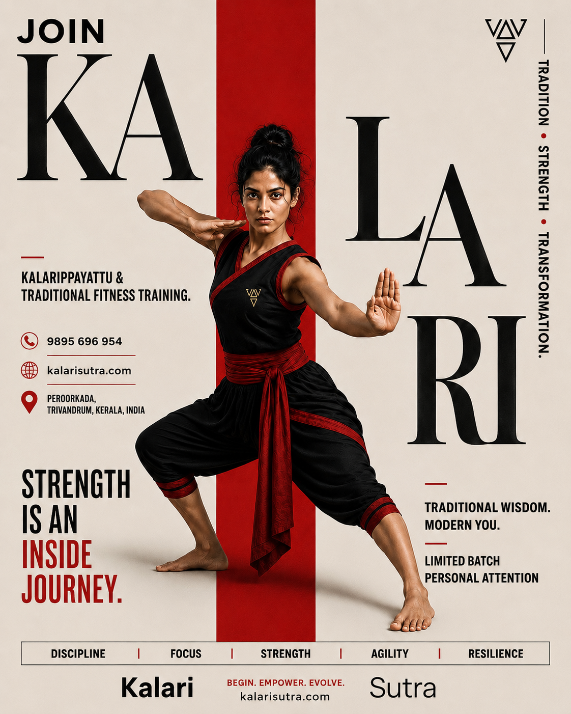 Kalari Sutra Facebook ad: Learn Kalari