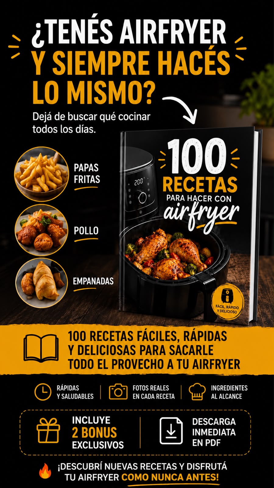 Recetas Airfryer Facebook ad from Jul 31, 2026