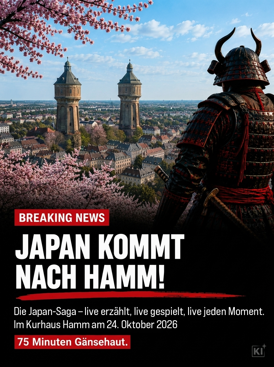 Dreamlight Concert Facebook ad: Japan, Die Saga einer Nation | Live-Erzählung in Hamm