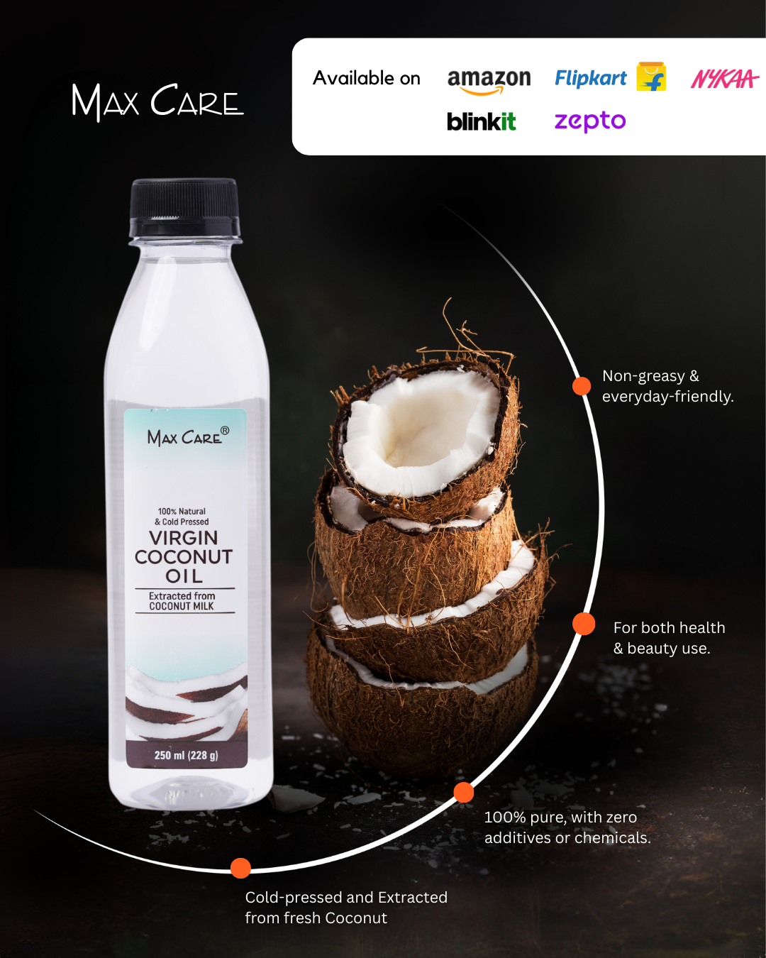 Max Care Virgin Coconut Oil Facebook ad