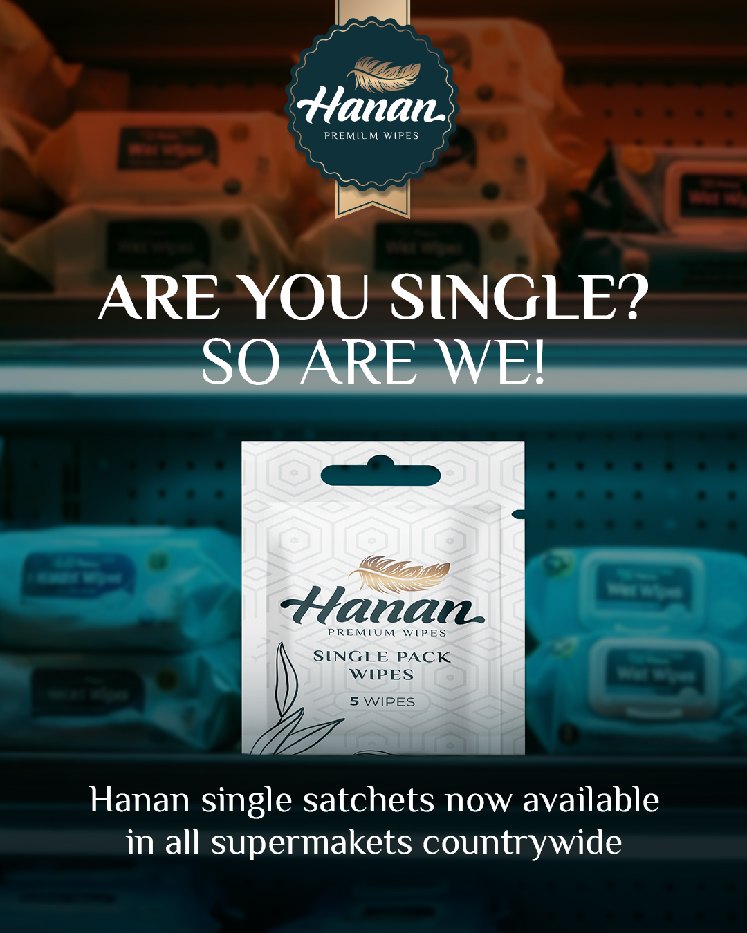 Hanan Premium Products Facebook ad: That me-time moment starts with a single sachet.