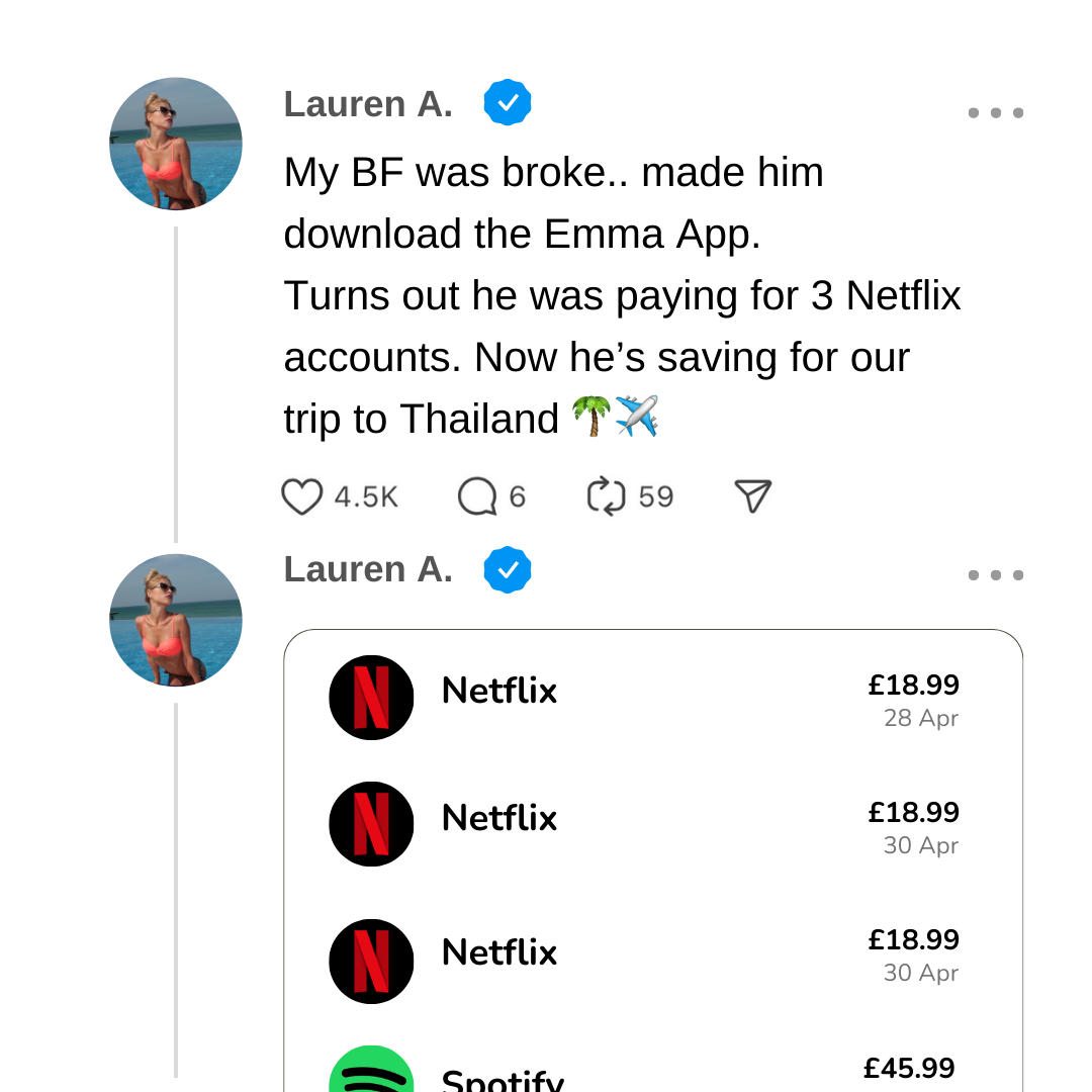 Emma Facebook ad
