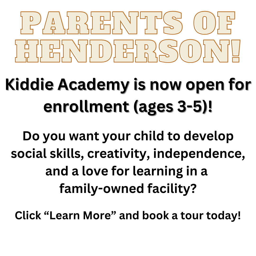 Kiddie Academy of Henderson Facebook ad: PSA: Parents!