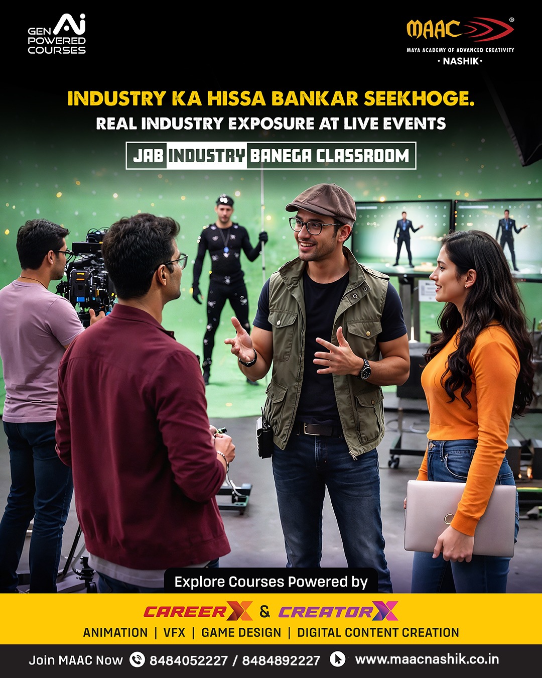 MAAC Nashik Facebook ad: Start Your Creative Career Today