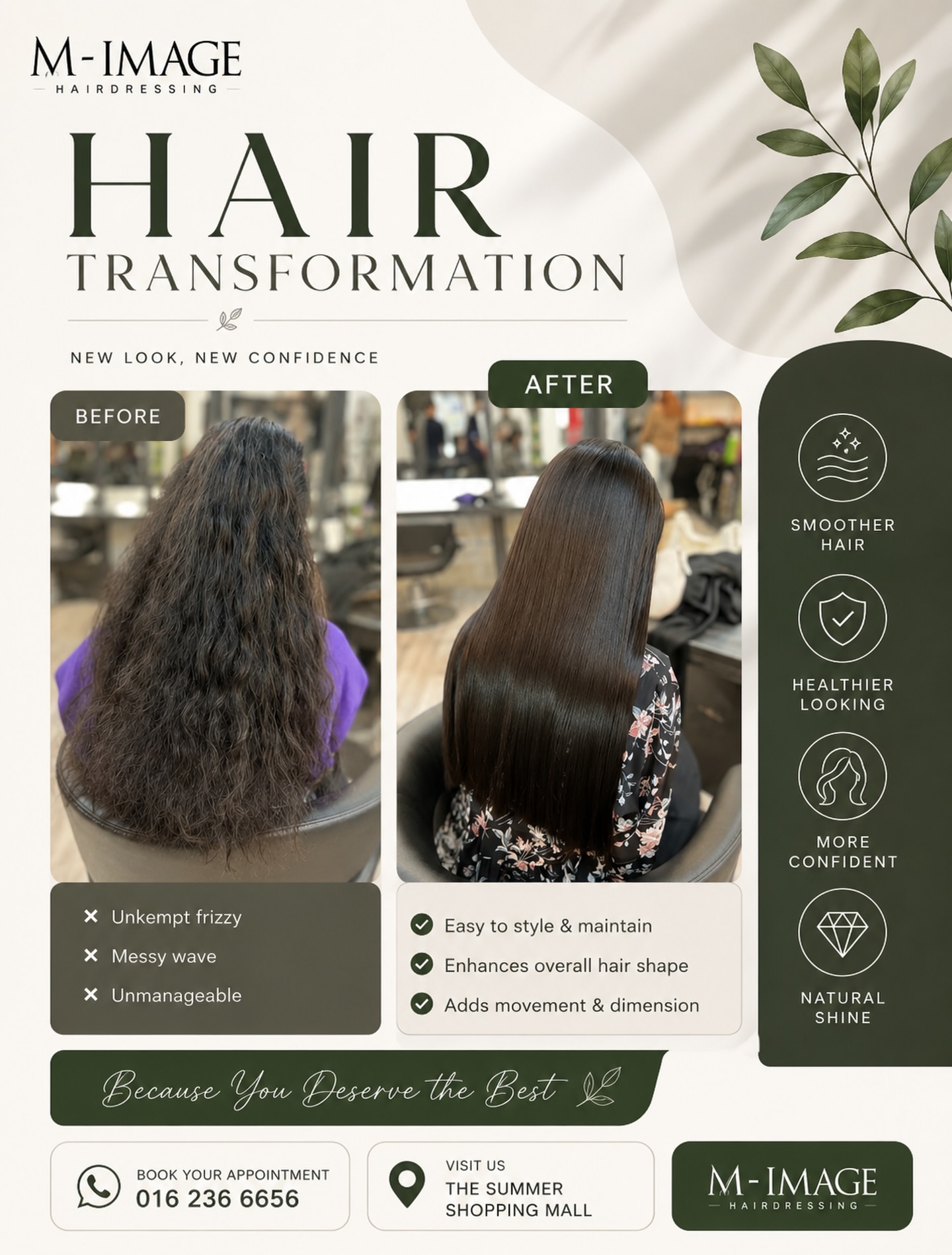 M Image Hairdressing 컨셉 파빌리온 Facebook ad: Struggling With Naturally Curly Hair?