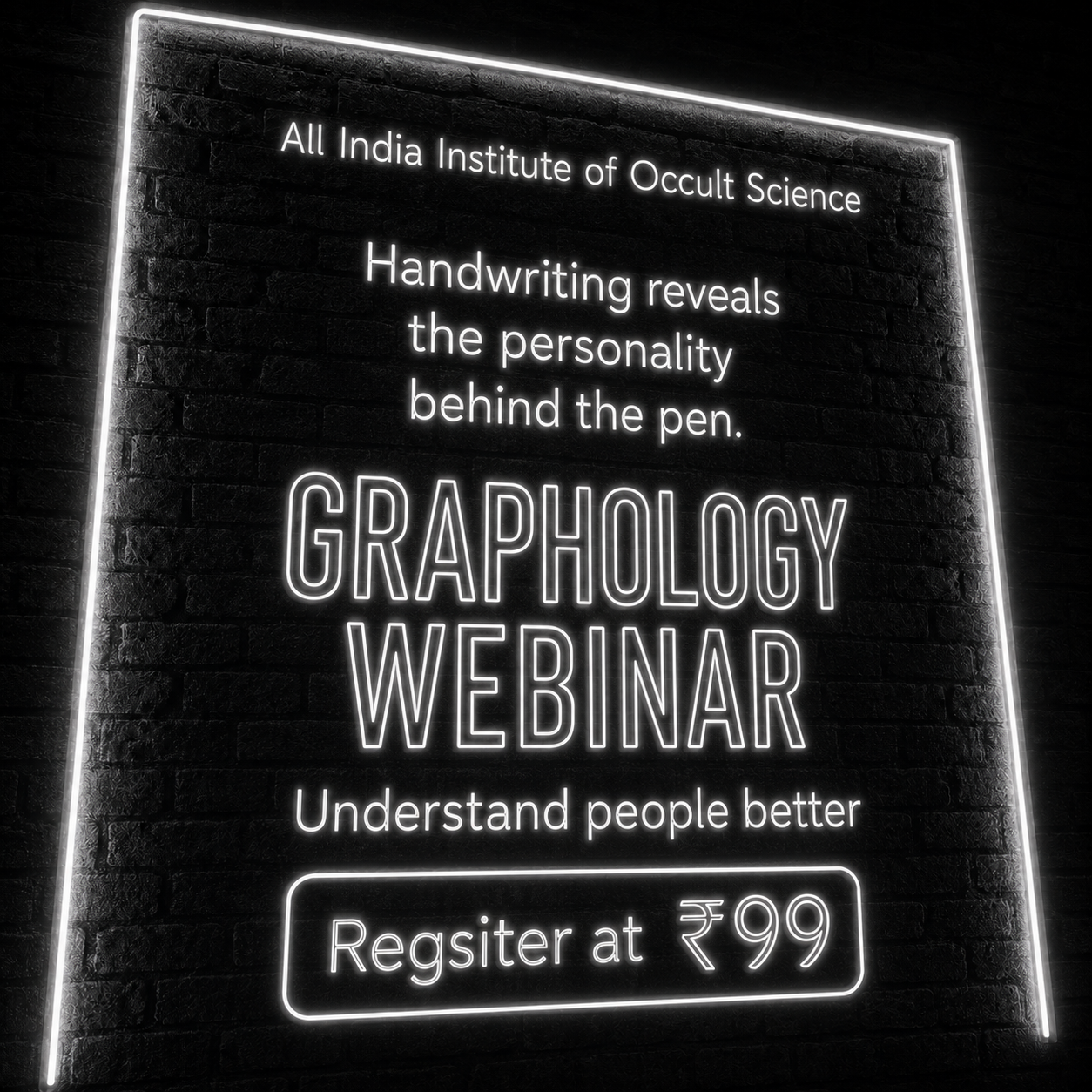 All India Institute of Occult Science Facebook ad: Register at just ₹99