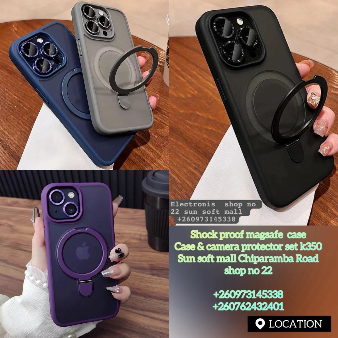 TM Electronics thee 3rd. Facebook ad: NEW CASES IN STOCk