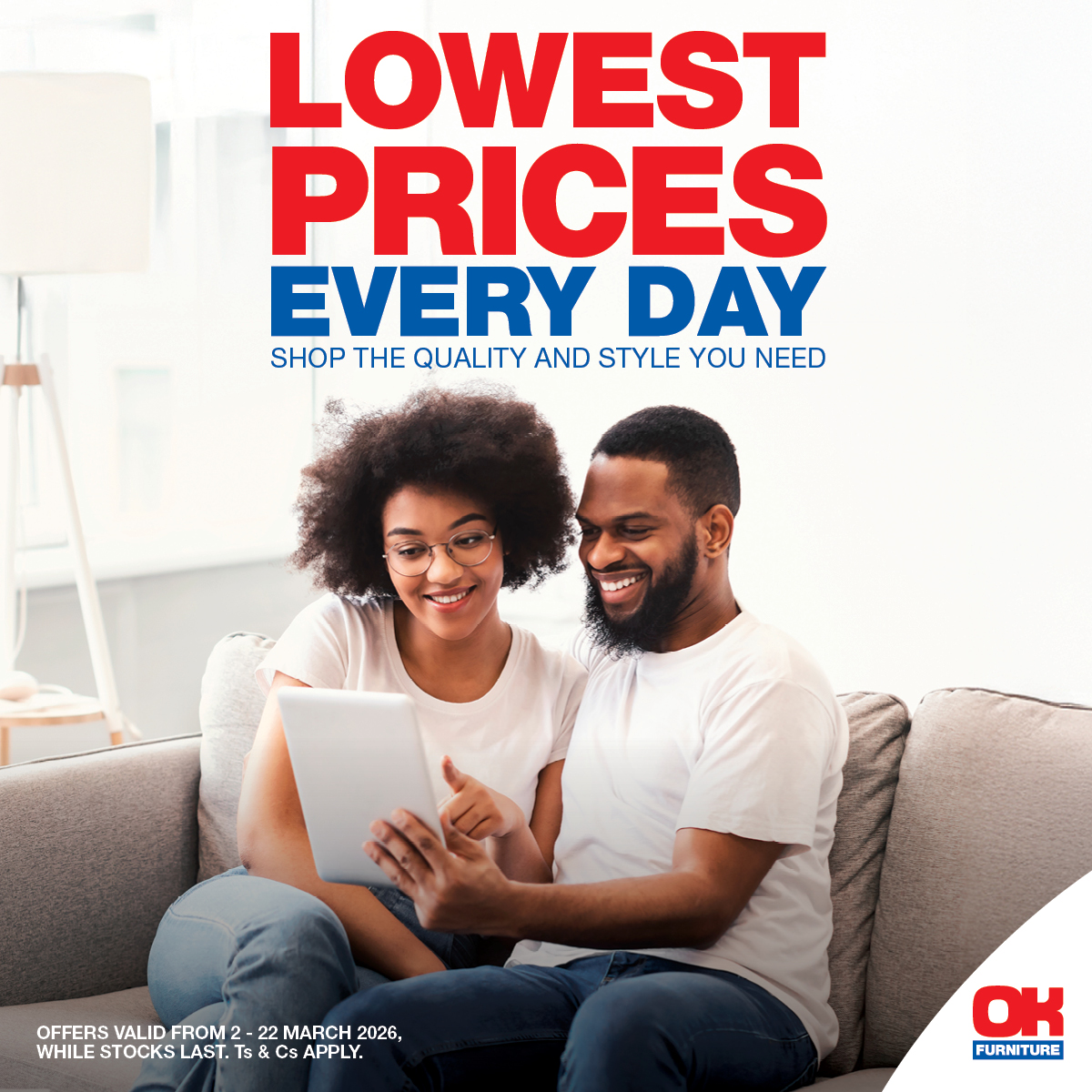 OK Furniture Facebook ad: Make every day easier with our must-have appliances…